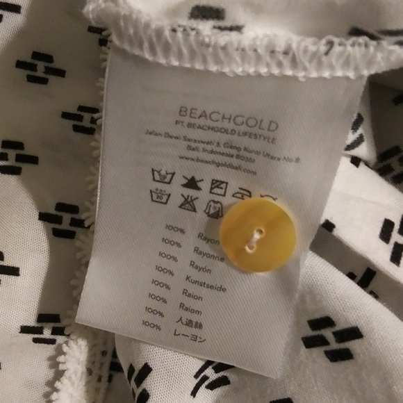 NWT Anthropologie BeachGold Button Down w/ Tie Blouse - Picture 10 of 10